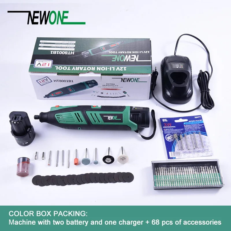 NEWONE электрическая мини дрель Dremel инструмент с переменной скоростью роторный 68