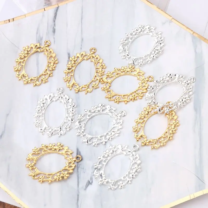 5 шт. DIY пустые фоторамки подвески открытые оправы установка УФ полимерных