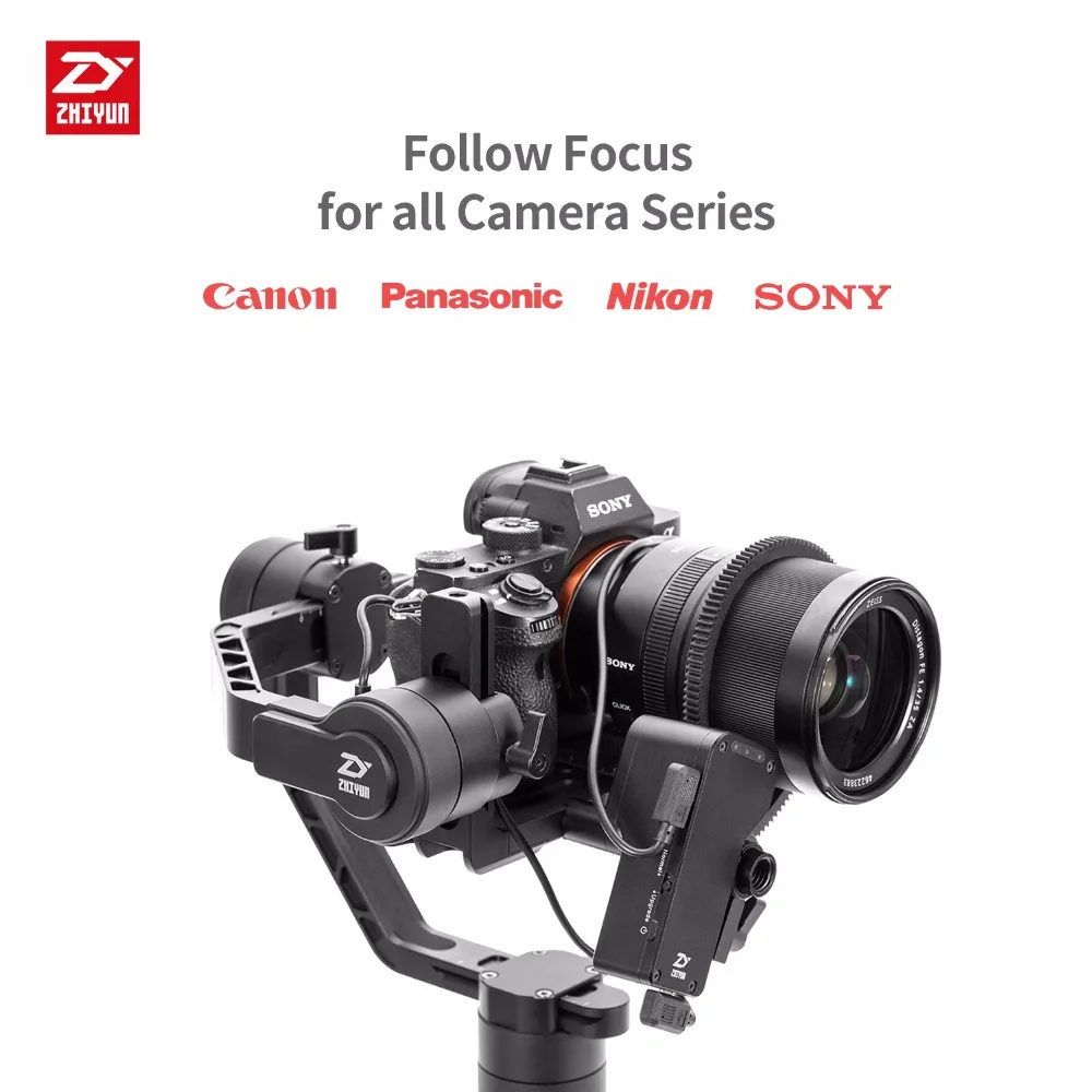 Zhi yun Zhiyun Crane 2 Servo Follow Focus для всех камер Canon Nikon Sony Panasonic DSLR с ручным шарниром |