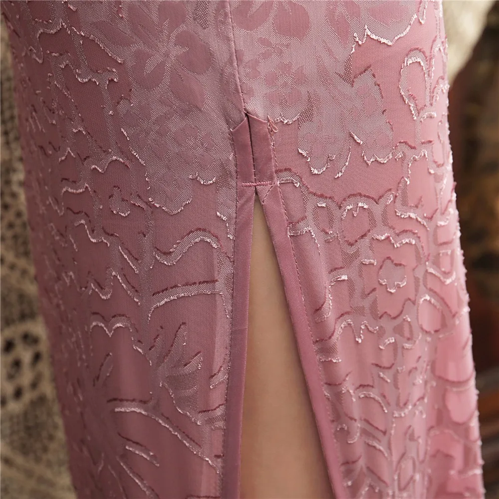 Shanghai Story, высокое качество, короткий рукав, длинное, cheongsam Qipao, высокий разрез, китайское платье, вечерние платья, 3 цвета