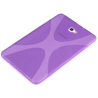 purple Чехол для samsung Galaxy Tab A 10,1 T580 T585, GARUNK X-Line, мягкий силиконовый полупрозрачный гелевый Чехол из ТПУ для SM-T580 - Цвет: purple