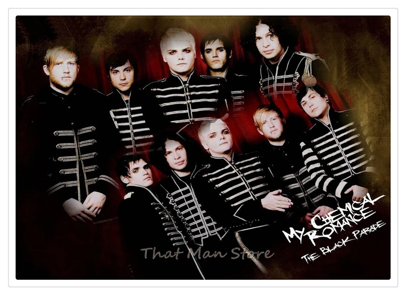 My Chemical Romance Американский панк-рок-группа ВИНТАЖНЫЙ ПЛАКАТ белая крафт-бумага ретро кафе домашний декоративный настенный плакат 42*30 см