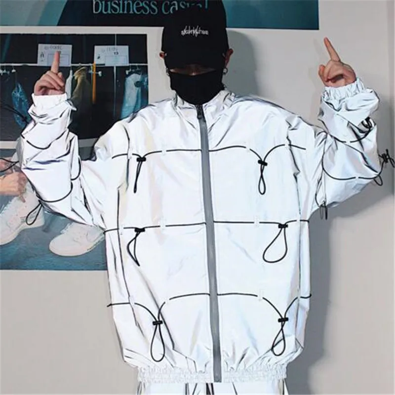 Светоотражающая куртка мужская одежда водонепроницаемая тонкая ветровка
