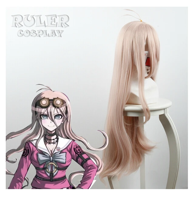 Высокое качество супер DanganRonpa Косплэй парик Miu ирума костюм Play взрослая женщина