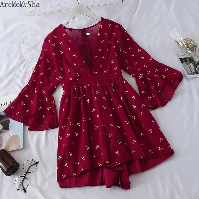 Женский шифоновый комбинезон AreMoMuWha тонкий свободный с высокой талией на лето MH366