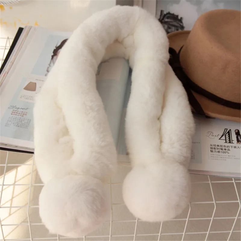 2019 модные зимние толстые сапоги на искусственном кроличьем меху шарф soarf