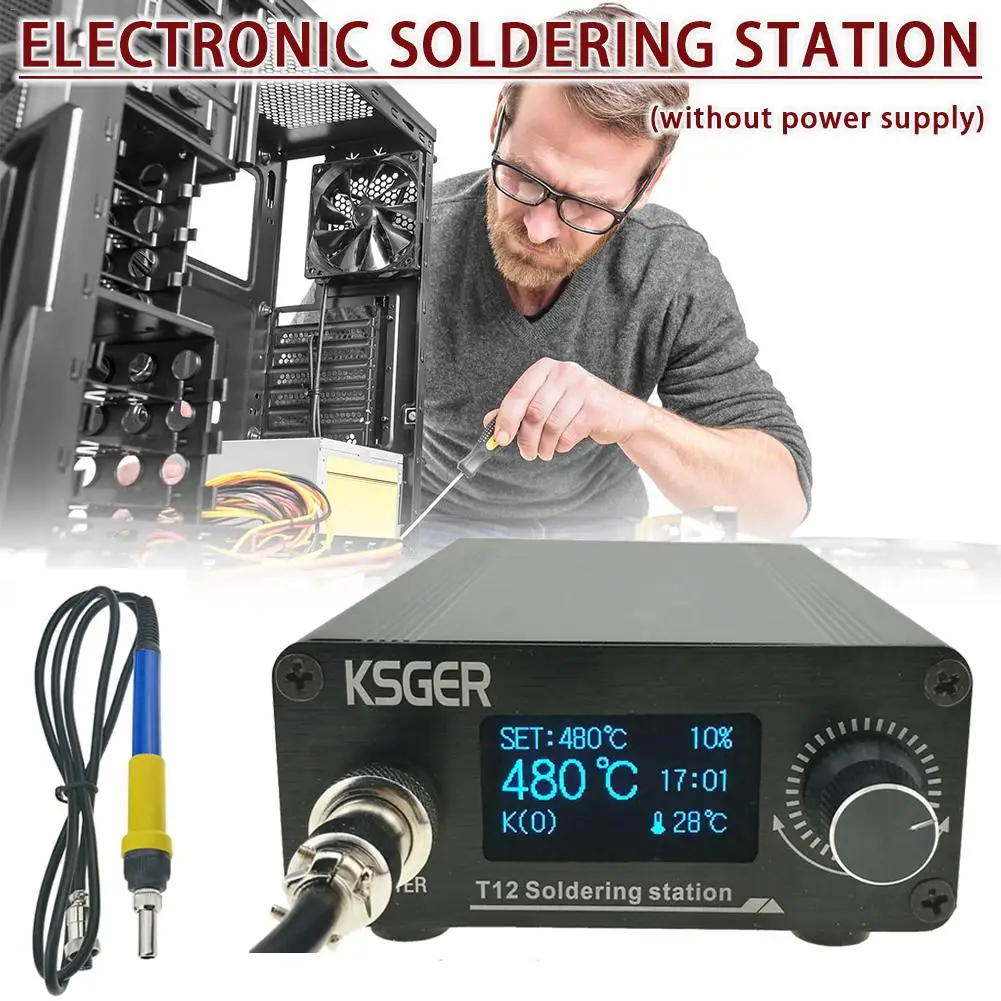 : KSGER T12 V3.0 STM32 OLED цифровое Температура станция контроллер паяльник для