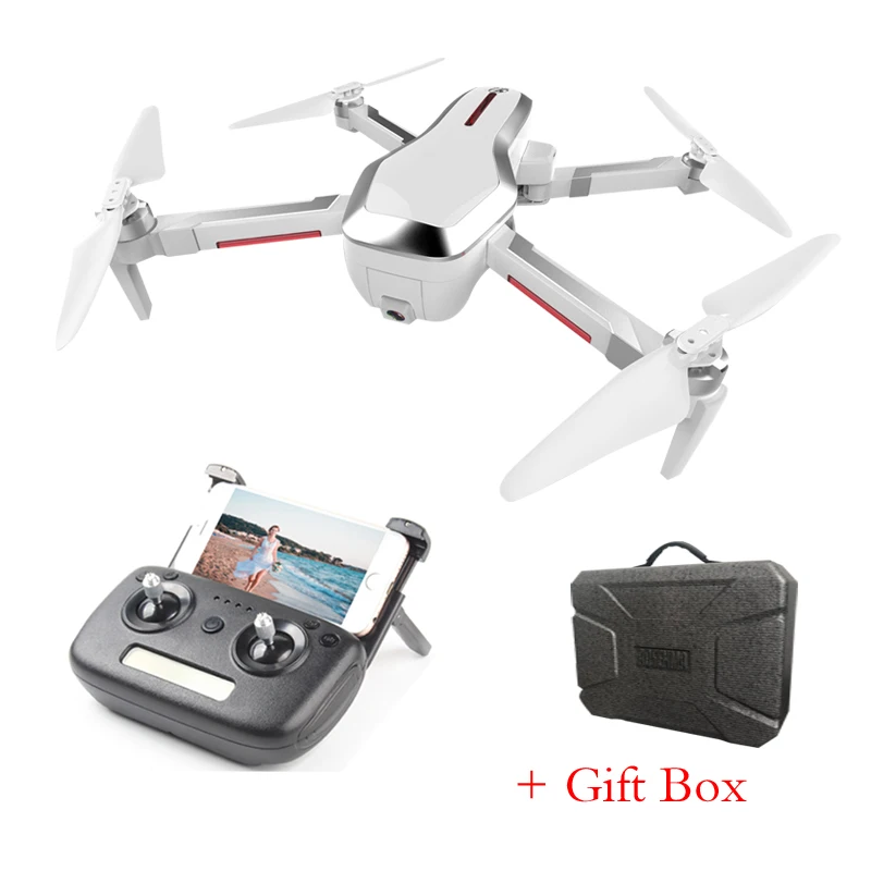 GIFT BOX GPS DRONE Otpro CX7 Квадрокоптер WiFi fpv с 4 K 30fps 1080 P Камера 3-осевому гидростабилизатору gps RTF Радиоуправляемый гоночный Дрон Квадрокоптер с очками определяющими положение передатчик Youpin - Цвет: GIFT BOX GPS DRONE