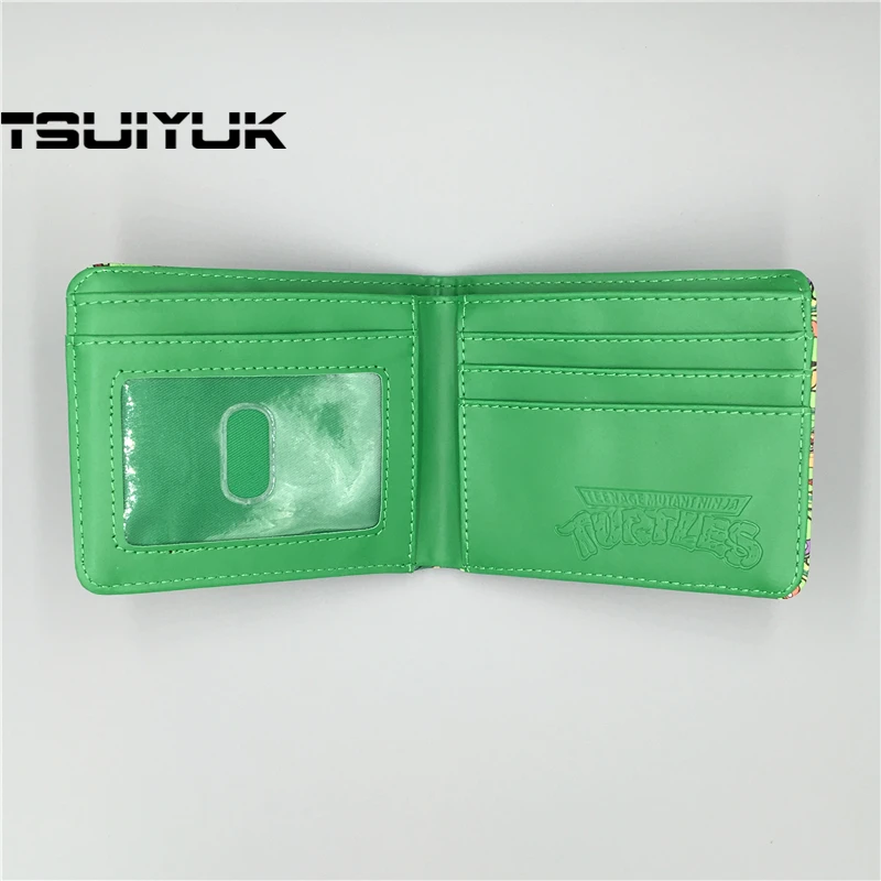 Хит продаж аниме Черепашки-ниндзя TMNT кошельки зажим для денег кошелек детский