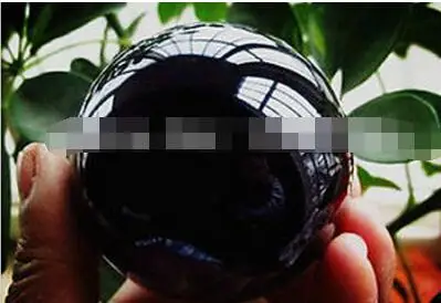 40 мм Азиатский натуральный кварцевый черный Магический кристалл целебный шар