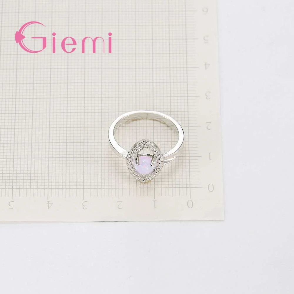 

Lovely Eye Shape Women Girls Lovely Holiday Gift Silver Geometric Ring For Party Engagement Jewelry
