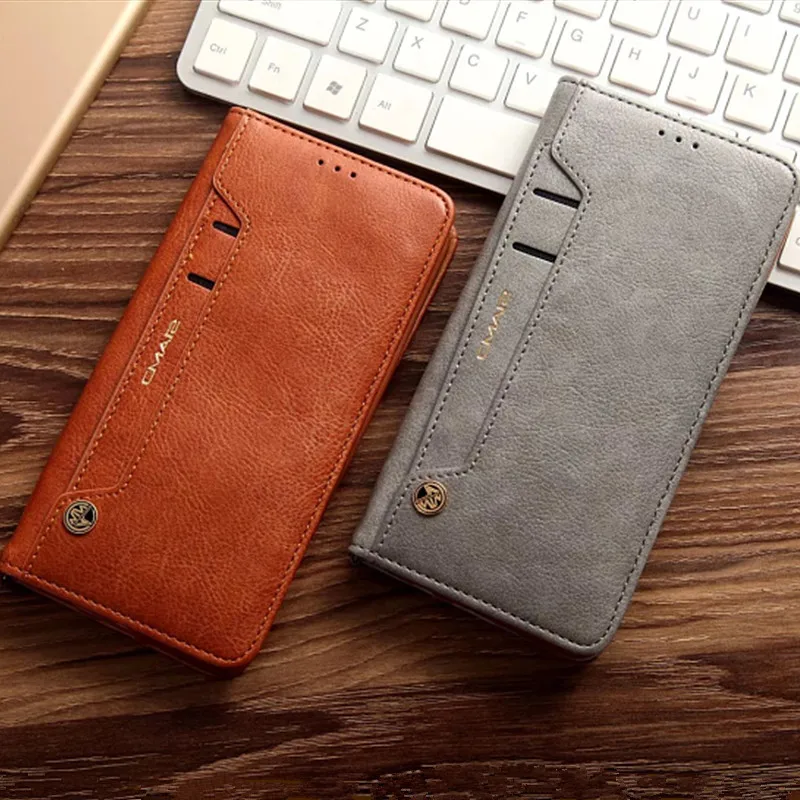 Роскошный деловой кожаный чехол для Samsung Galaxy S8 Plus с откидной магнитной подставкой