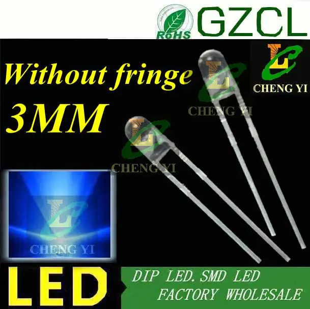 Хорошее качество оранжевая 3 мм Светодиодная круглая головка без бахромы 2 0 5 нм в