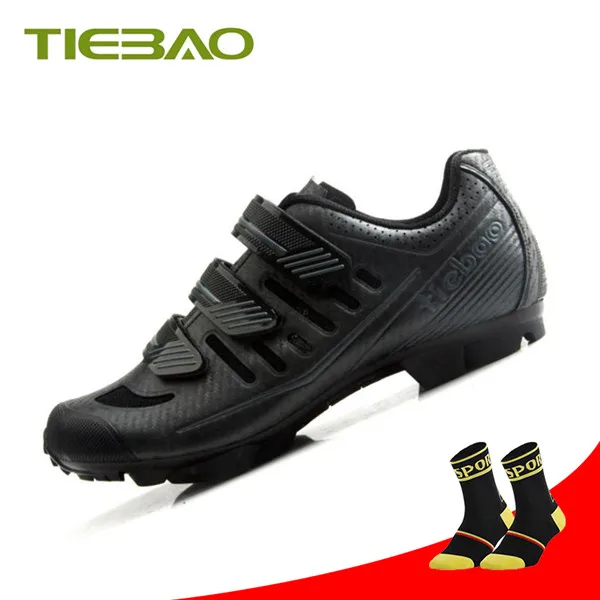 Socks for 1712 B Tiebao велосипедная обувь Sapatilha Ciclismo MTB велосипед SPD bisiklet педали обувь дышащая самофиксирующаяся Триатлон MTB Sneakes - Цвет: Socks for 1712 B