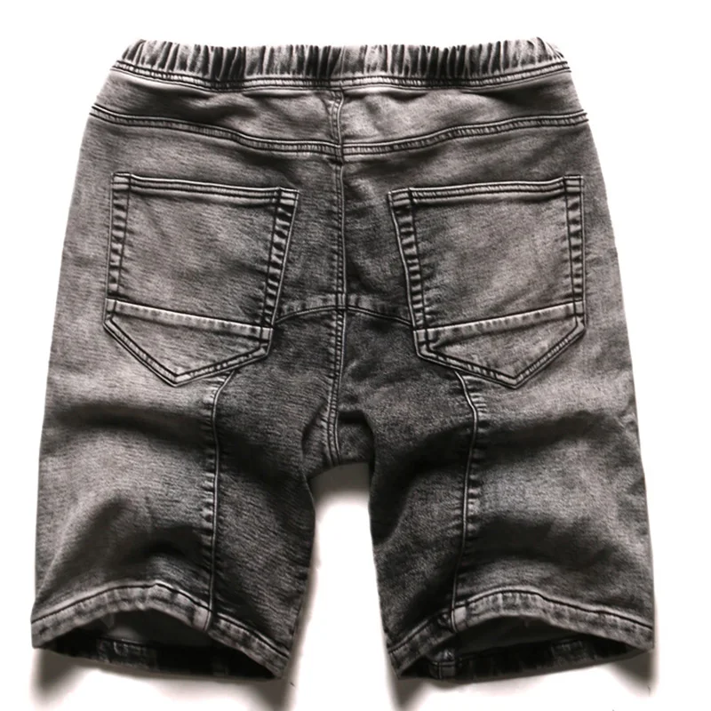 2017 Для мужчин новые джинсы Штаны стирка старомодное Шорты с эластичной талией