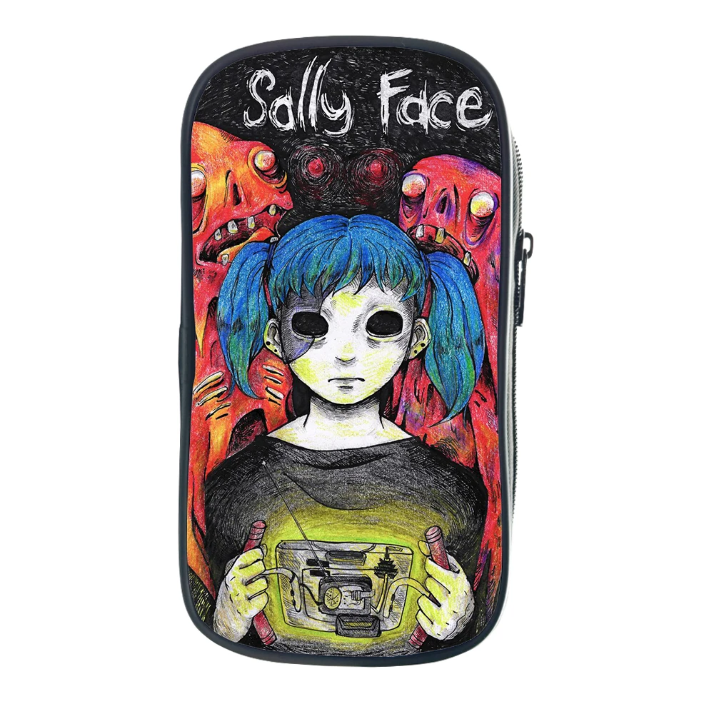 6 Чехол для карандашей Sally Face, сумки для студентов, милая вместительная сумка для карандашей для детей, мальчиков и девочек, повседневные школьные принадлежности, канцелярский чехол s - Цвет: 6