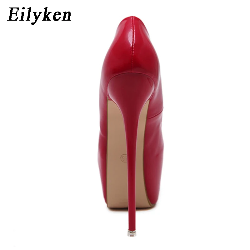 Eilyken весна/осень модные туфли лодочки женские на высоком каблуке платформе 16 см