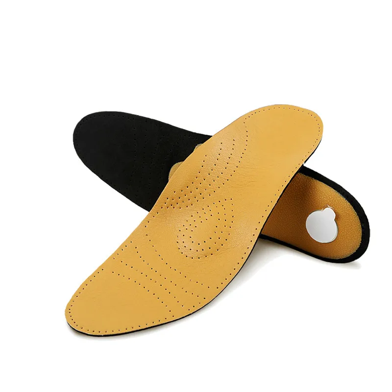 

Кожаные ортопедические стельки, корректор свода стопы, для коррекции плоскостопия, массажные, стельки для обуви