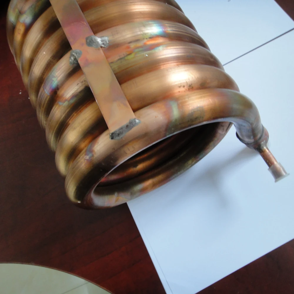 Высокоэффективный наружный и внутренний Медный трубчатый теплообменник 18 кВт