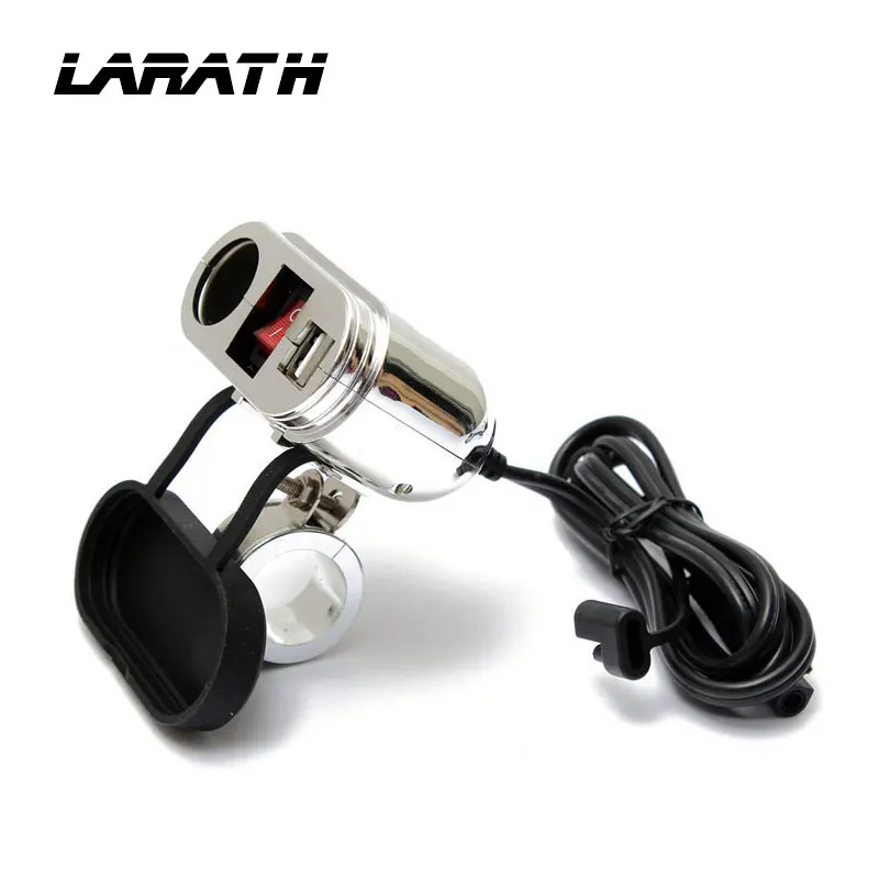 Хромированная мотоциклетная USB система зарядного устройства для Iphone с