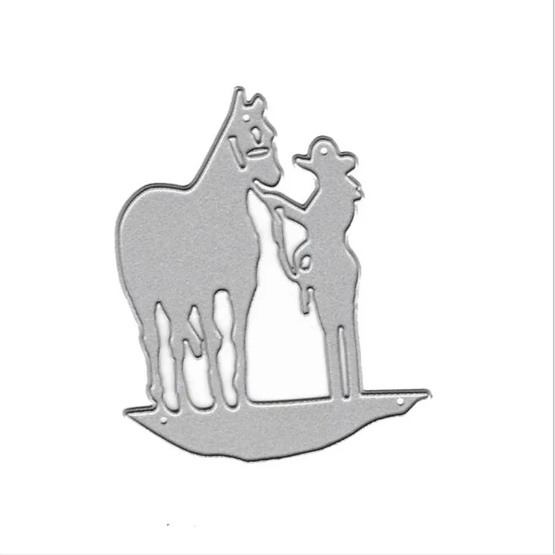 Металлическая вырубка Lady Horse Border 66*80 мм альбом для скрапбукинга DIY декоративные