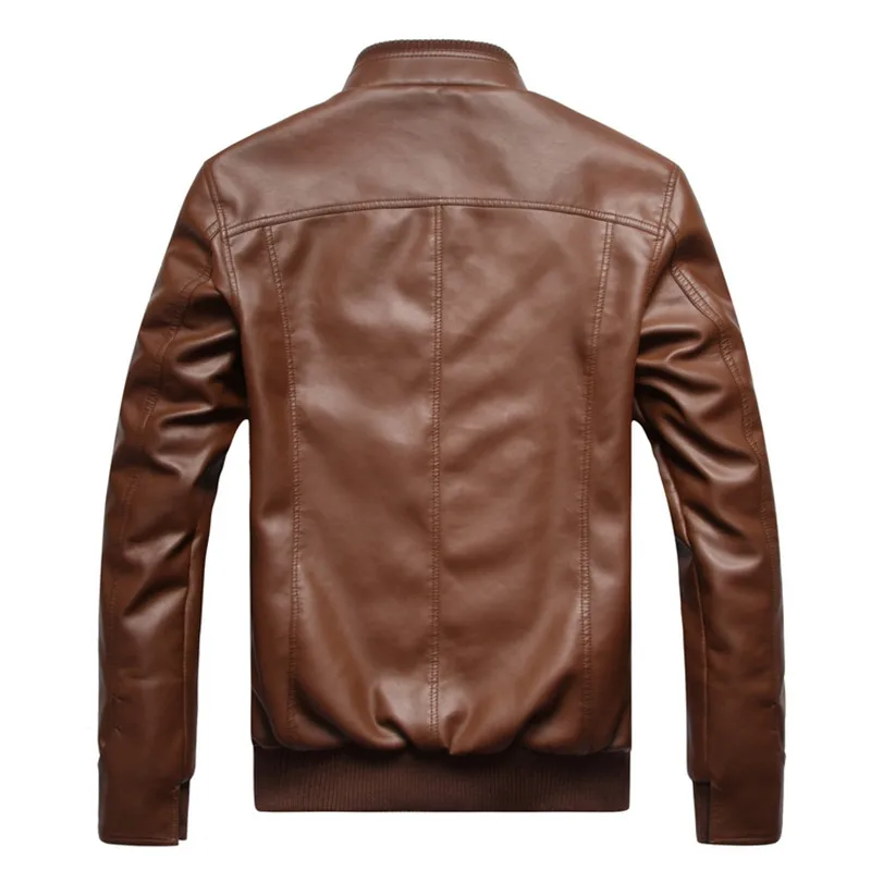 Мужская кожаная куртка, тонкая мотоциклетная куртка из искусственной кожи в Корейском стиле для подростков от AliExpress WW