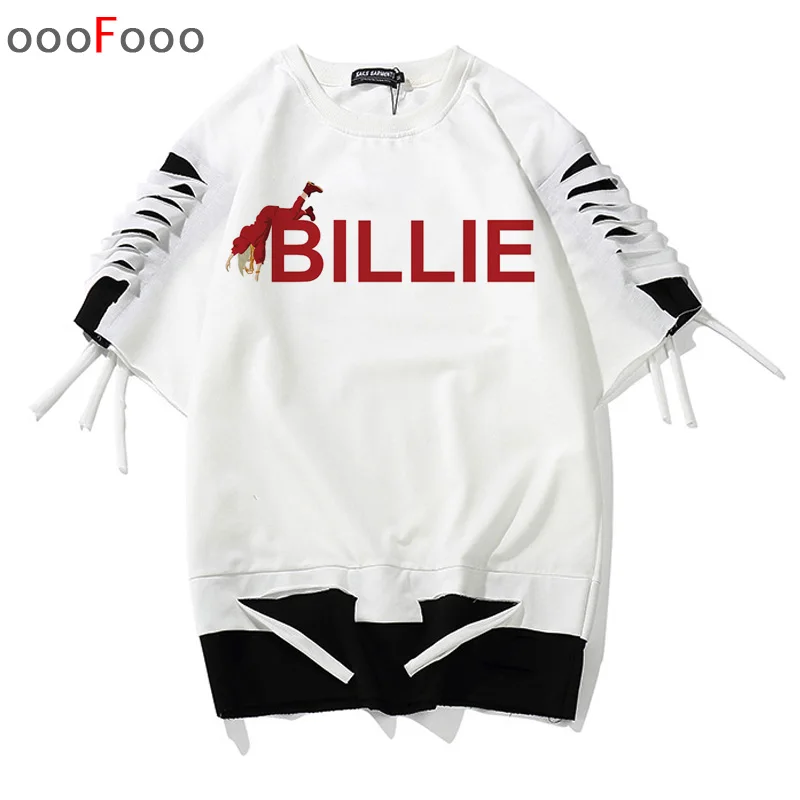1421 Billie Eilish футболка хип-хоп Мужская футболка уличный сверхразмерный Топ Мужская/Женская harajuku футболка высокое качество унисекс Лето - Цвет: 1421