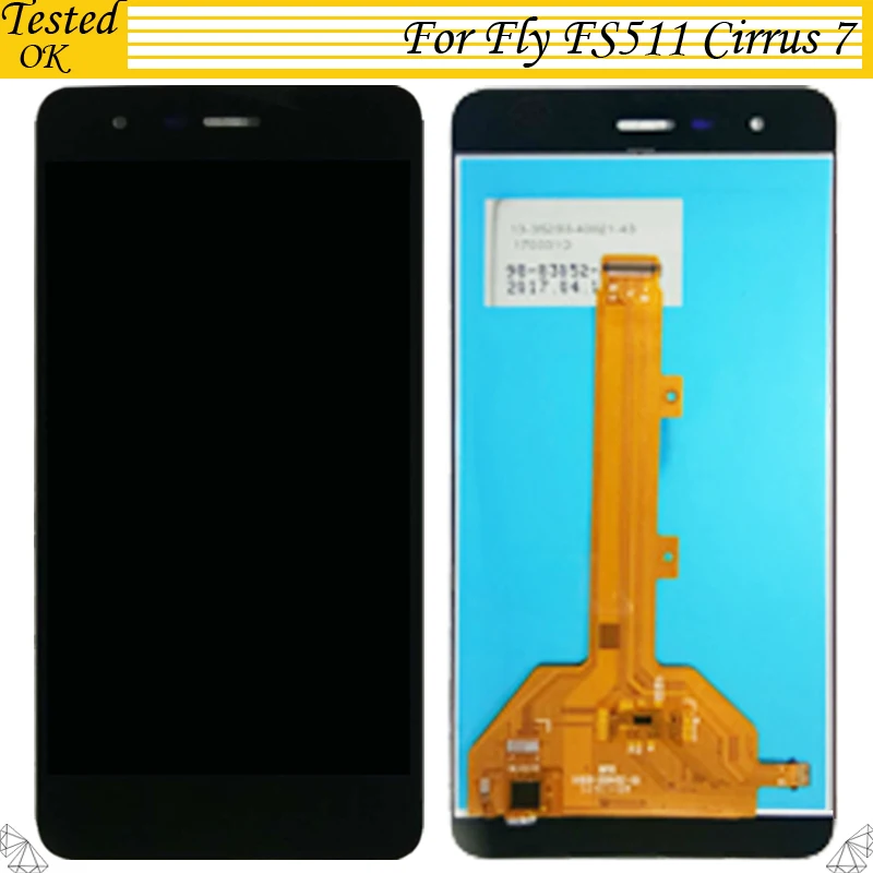 5 0 ''для Fly FS511 FS 511 Cirrus 7 ЖК дисплей панель + сенсорный экран дигитайзер 100%