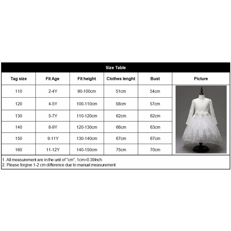 Платья для девочек кружевное платье с длинными рукавами цветами ropa de vestido princesa