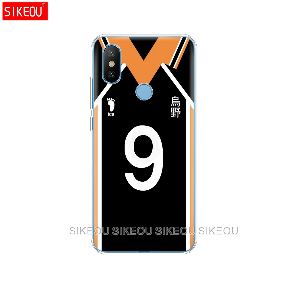 Силиконовый чехол для Xiaomi Mi 8 8SE A1 A2 5 5S 5X 6 Mi5 MI6 NOTE 3 MAX Mix 2 2S Haikyuu Hinata атака аниме