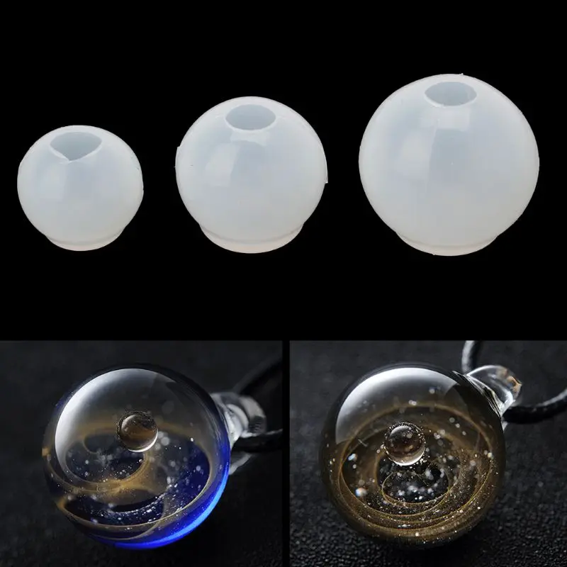 

20 25 30mmUniverse Ball Pendant Epoxy Resin Silicone Mold Jewelry Making Tools