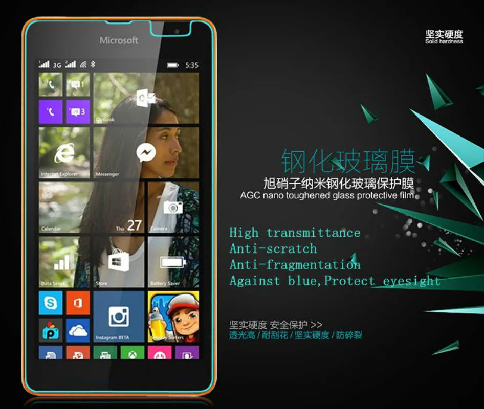 9 H Закаленное Стекло Для Microsoft Nokia Lumia 430 520 532 535 540 550 625 630 640 XL 640XL 650 820 Защитная Пленка