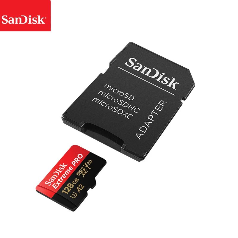 Карта памяти Sandisk Extreme Pro оригинальная карта Micro SD до 170 МБ/с./с A2 V30 U3 64 ГБ 128 256 TF с