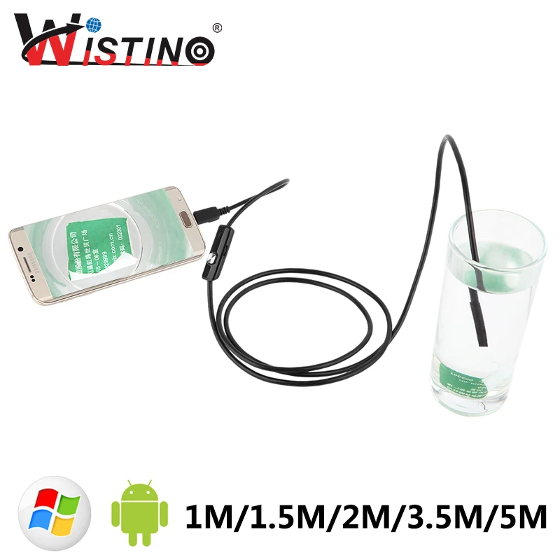 5 мм Мини эндоскоп для смартфона камера Android USB кабельный рукав водонепроницаемый