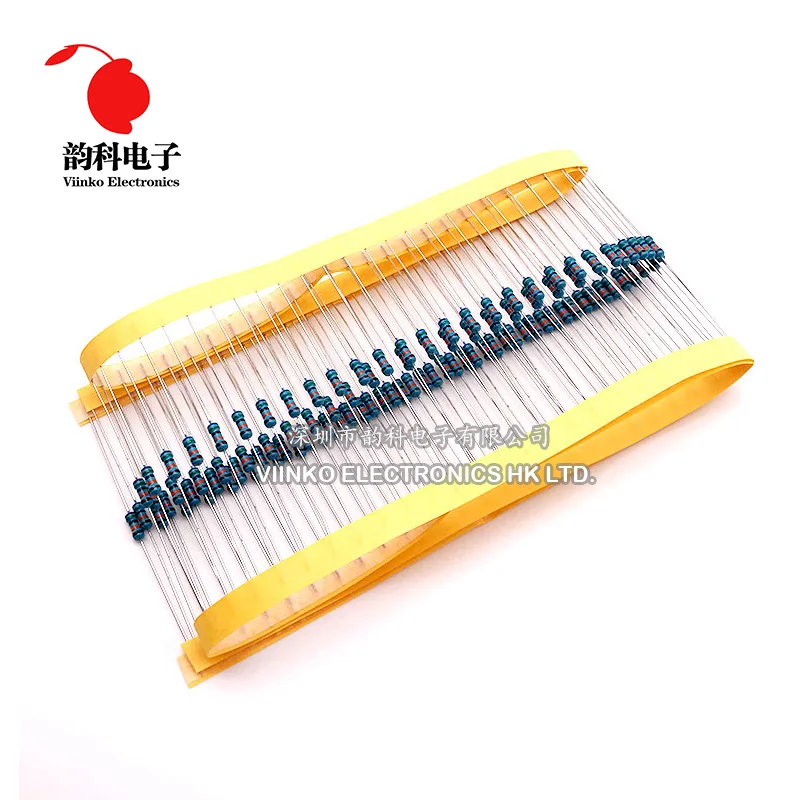 100 шт. 100k Ом 1/4 Вт металлопленочный резистор кОм 0 25 1% ROHS|metal film resistor|film resistors100k ohm |