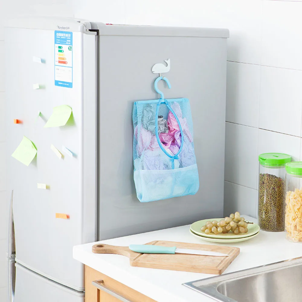 2 шт. многофункциональная Сетчатая Сумка с крючком для хранения косметических