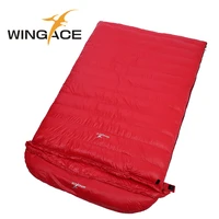 wingace duck down sleeping bag fill 1000g 2000g 3000g 4000g 5000g down envelope outdoor camping double sleeping bag for tourism