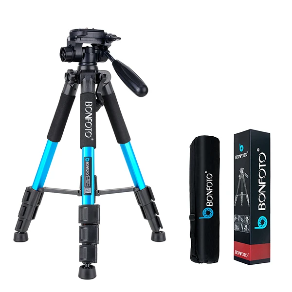 Blue 5" Профессиональная дорожная камера, портативный складной штатив для зеркальной камеры, для проектора, смартфонов, планшетов, стойка вещания в реальном времени, чехол - Цвет: Blue