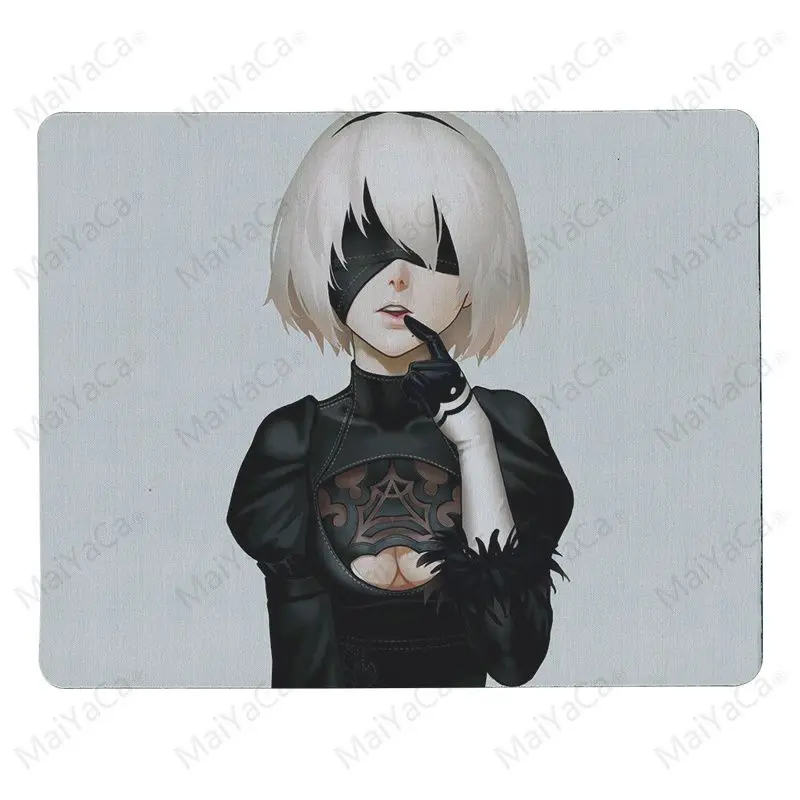 MaiYaCa Новое поступление Забавный NieR Automata коврик для мыши для ноутбука уникальный настольный коврик игровой коврик для мыши - Цвет: NoLockEdge 18x22cm