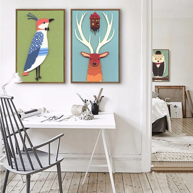 Современный настенный постер и принты &quotмасло&quot Сделай сам настенные картины