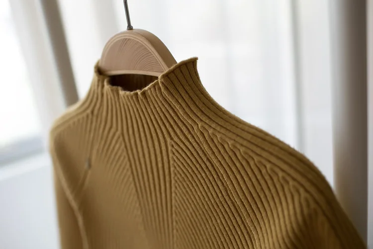 Весна Осень 2019 новый вязаный свитер для маленьких девочек Детский с полувысоким