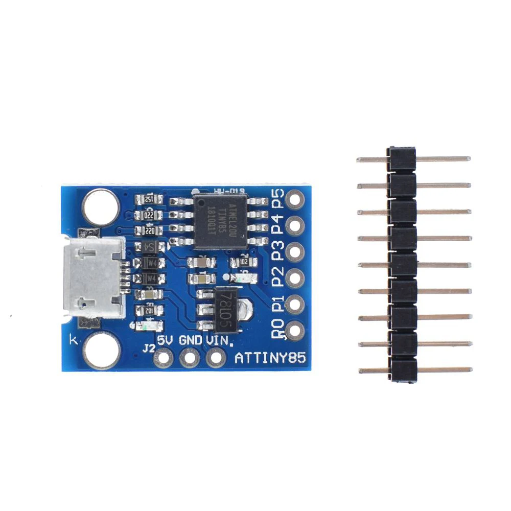 Плата разработки Digispark Kickstarter Micro ATTINY85 для Arduino IIC I2C USB 1 шт. синяя Черная|development board|usb