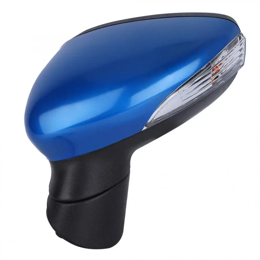 Left Vice Driving Wing Door Electric Rear View Mirror Assembly Blue Fit for Ford Fiesta MK7 FROM 2008-2012