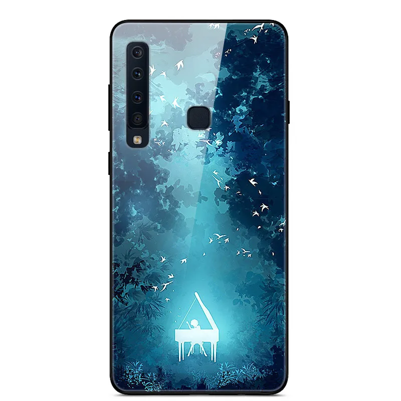33 6,3 ''для samsung A9 чехол стекло жесткие телефонные чехлы для samsung Galaxy A9 чехол A 9 9A A9S A920 покрытие из закаленного мягкого бампера - Цвет: 33