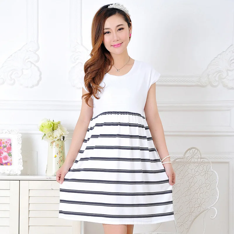Новинка Платье Sumer для беременных женщин Повседневное платье Хлопковые Платья