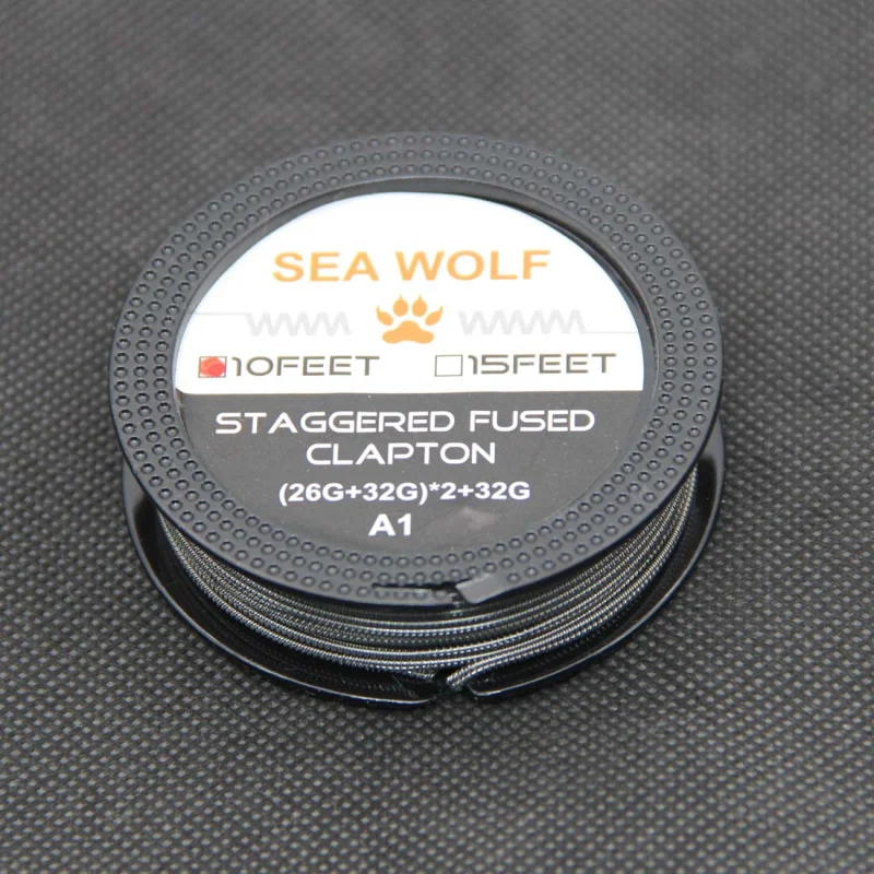 Катушка для нагревательных проводов SEA WOLF NI80 SS316L сплавленная проволока CLAPTON RDA RBA