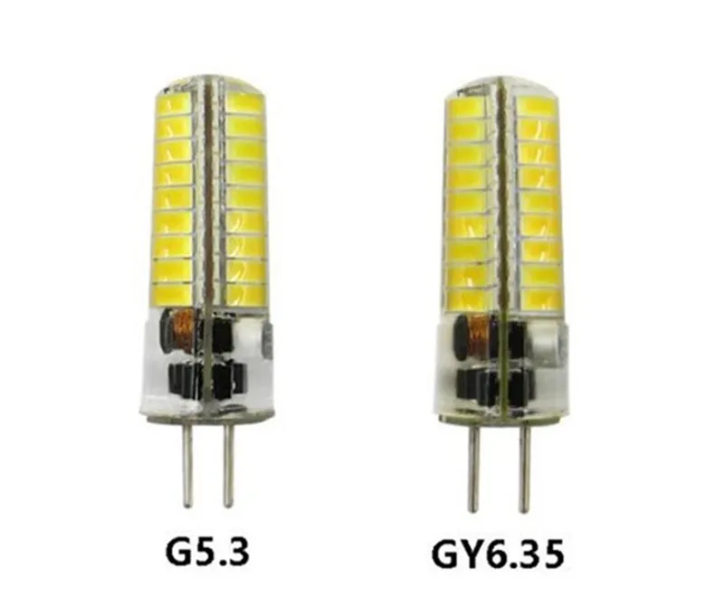 Светодиодный силиконовый светодиодный светильник G5.3 24 В E11 12 E12 E14 GY6.35 E17 BA15D BA15S