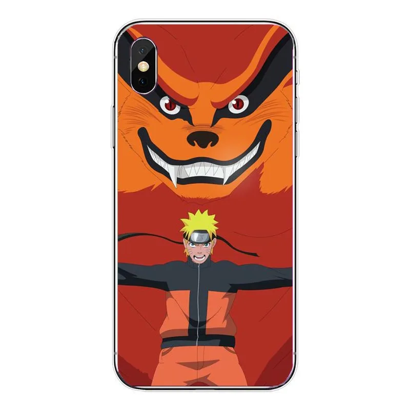 Жесткий чехол из поликарбоната с аниме Наруто Акацуки для iphone XS MAX 8 8Plus 7 7Plus 6S Plus SE Classic Naruto Cart Coque Shell - Цвет: Небесно-голубой
