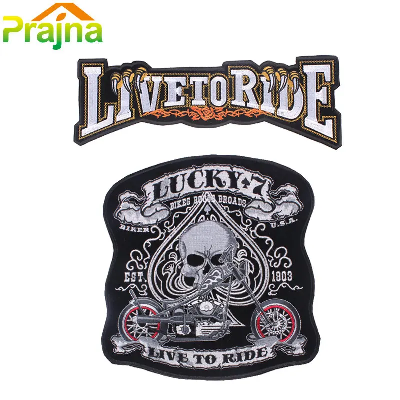 Комплект из 2 предметов в виде черепа и буквенным принтом патч Байкер Утюг на