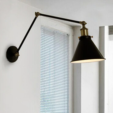 Настенная лампа Эдисона латунный светильник в американском стиле для